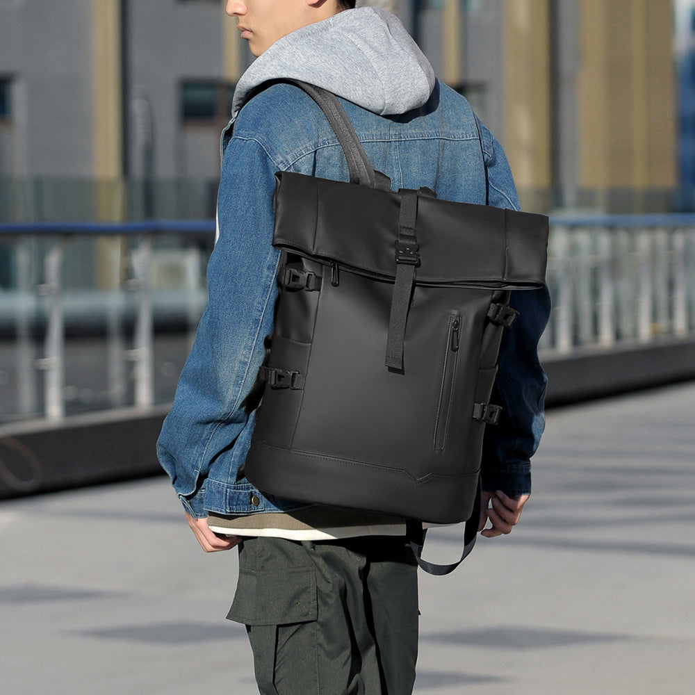 Stylish Roll-Top Waterproof Backpack Kalsten