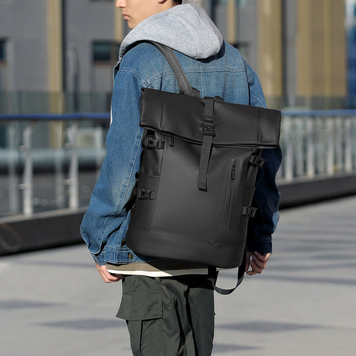 Stylish Roll-Top Waterproof Backpack Kalsten