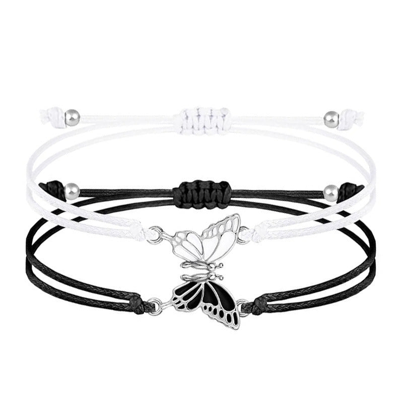 Butterfly Charm Necklace and Bracelet Set Kalsten