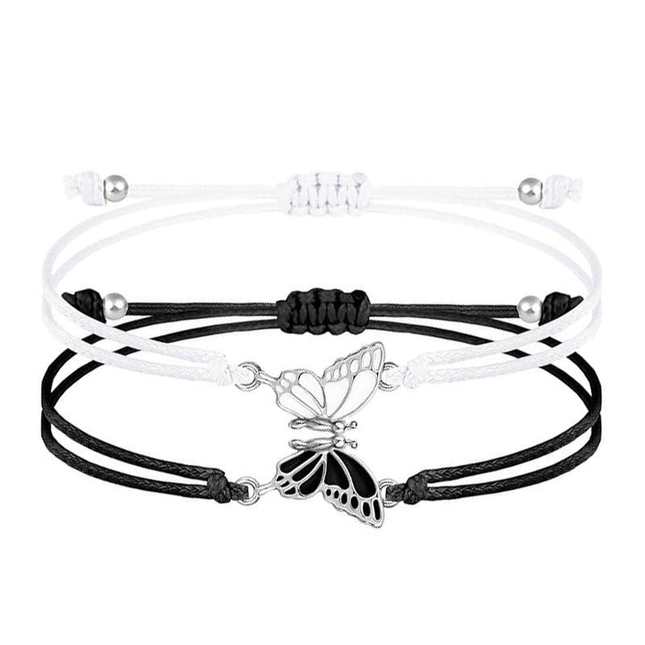 Butterfly Charm Necklace and Bracelet Set Kalsten