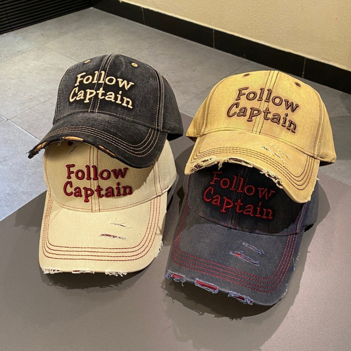 Men's Distressed Vintage Baseball Cap Kalsten