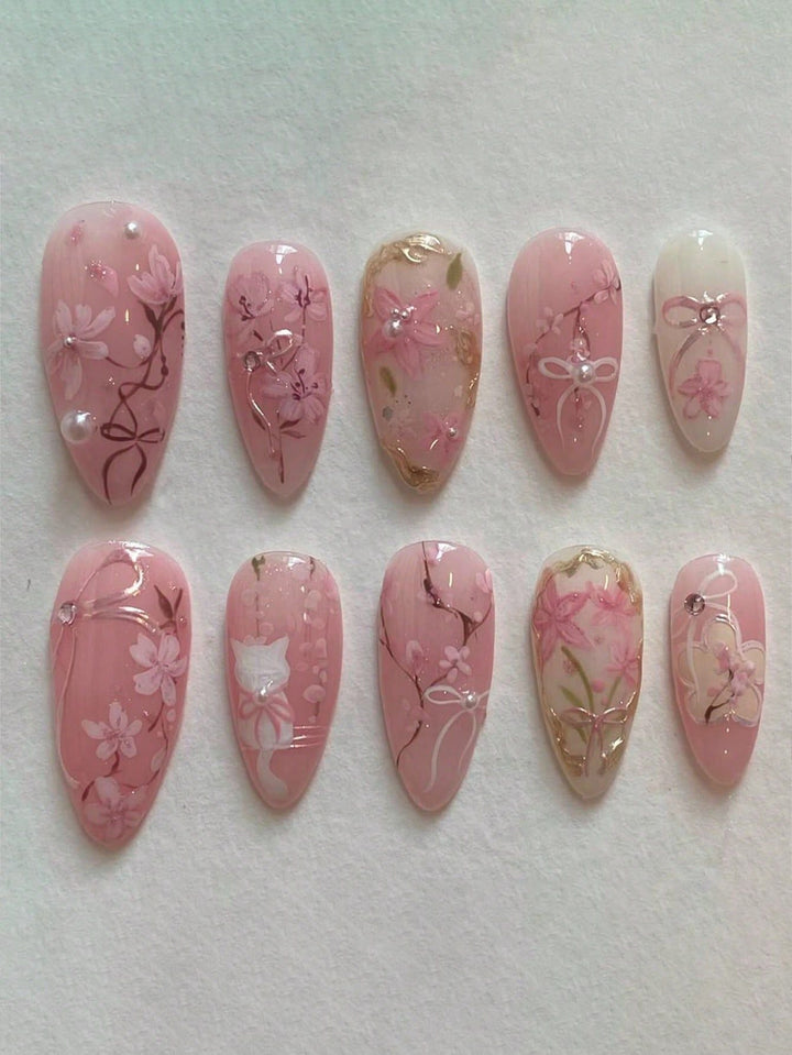 Artistic Press-On Nail Art Set Kalsten