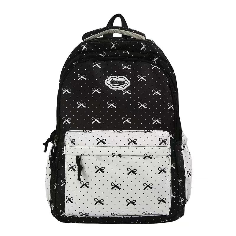 Cute Bow Pattern School Backpack Kalsten