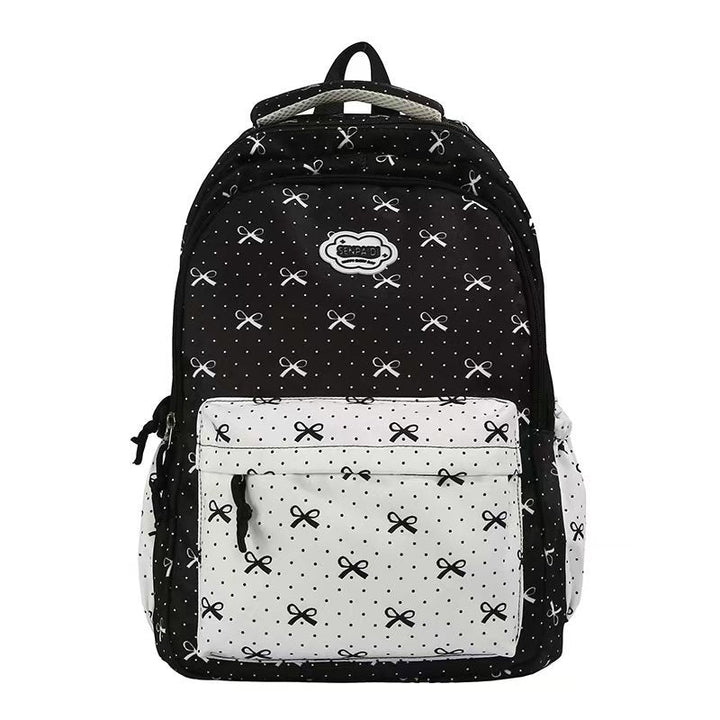 Cute Bow Pattern School Backpack Kalsten