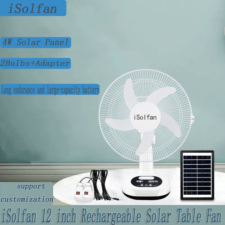 Ladies portable solar table fan with high capacity and long battery life Kalsten