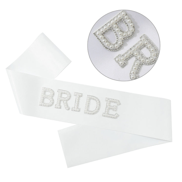 Women's Bridal Satin Ribbon with Sparkling Crystals Kalsten