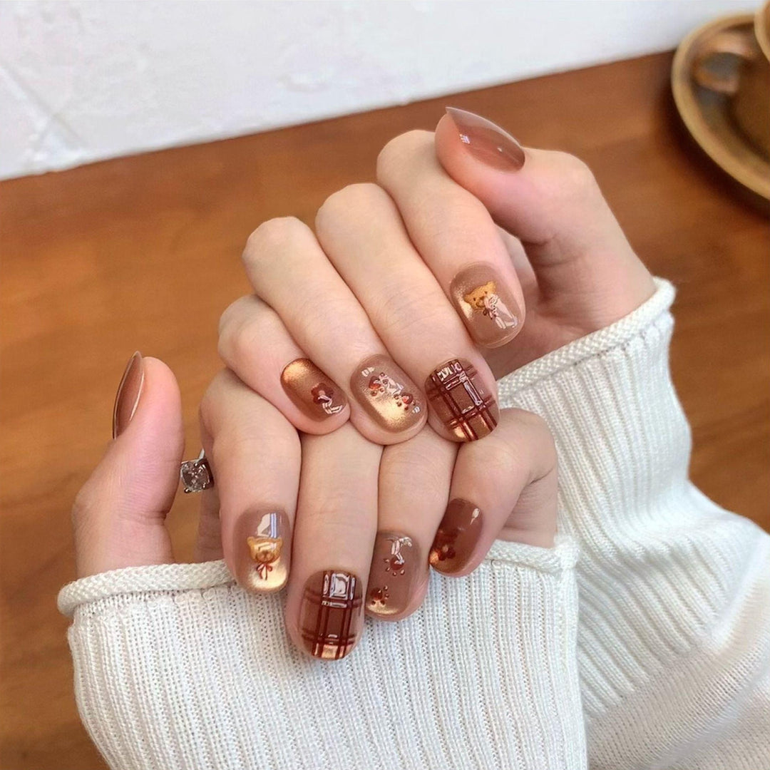 Premium Glittering Press-On Nail Extensions Kalsten