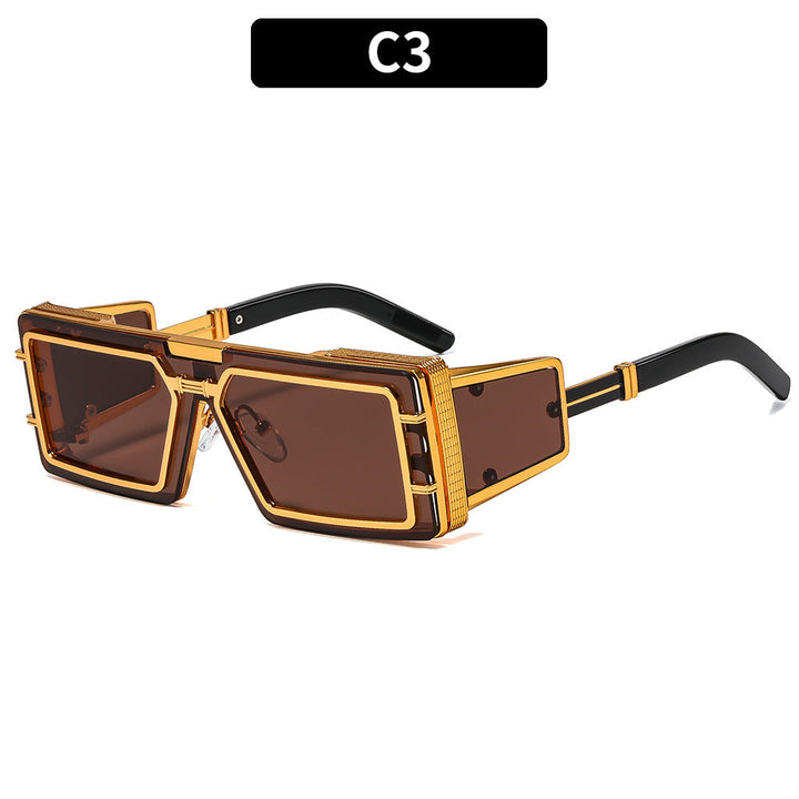 Women Geometric Oversized Sunglasses with Luxurious Frame Kalsten