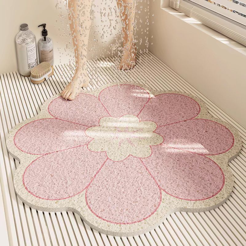Floral Shaped Bath Mat Kalsten