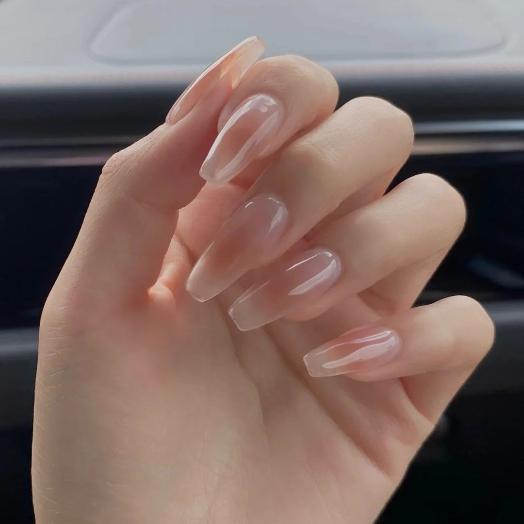 Glamorous artificial nails with delicate flower and glitter effects Kalsten