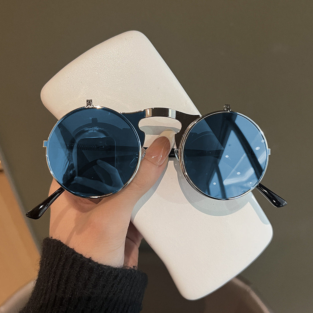 Ladies Round Designer Sunglasses with Innovative Frame Kalsten