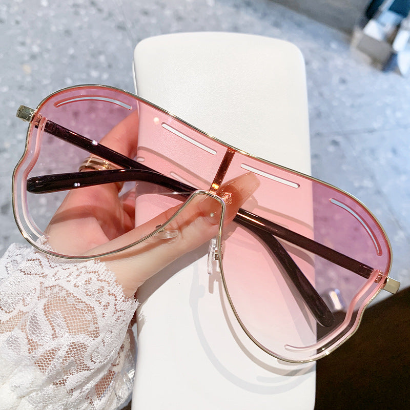 Men's Aviator-Style Shield Sunglasses Kalsten