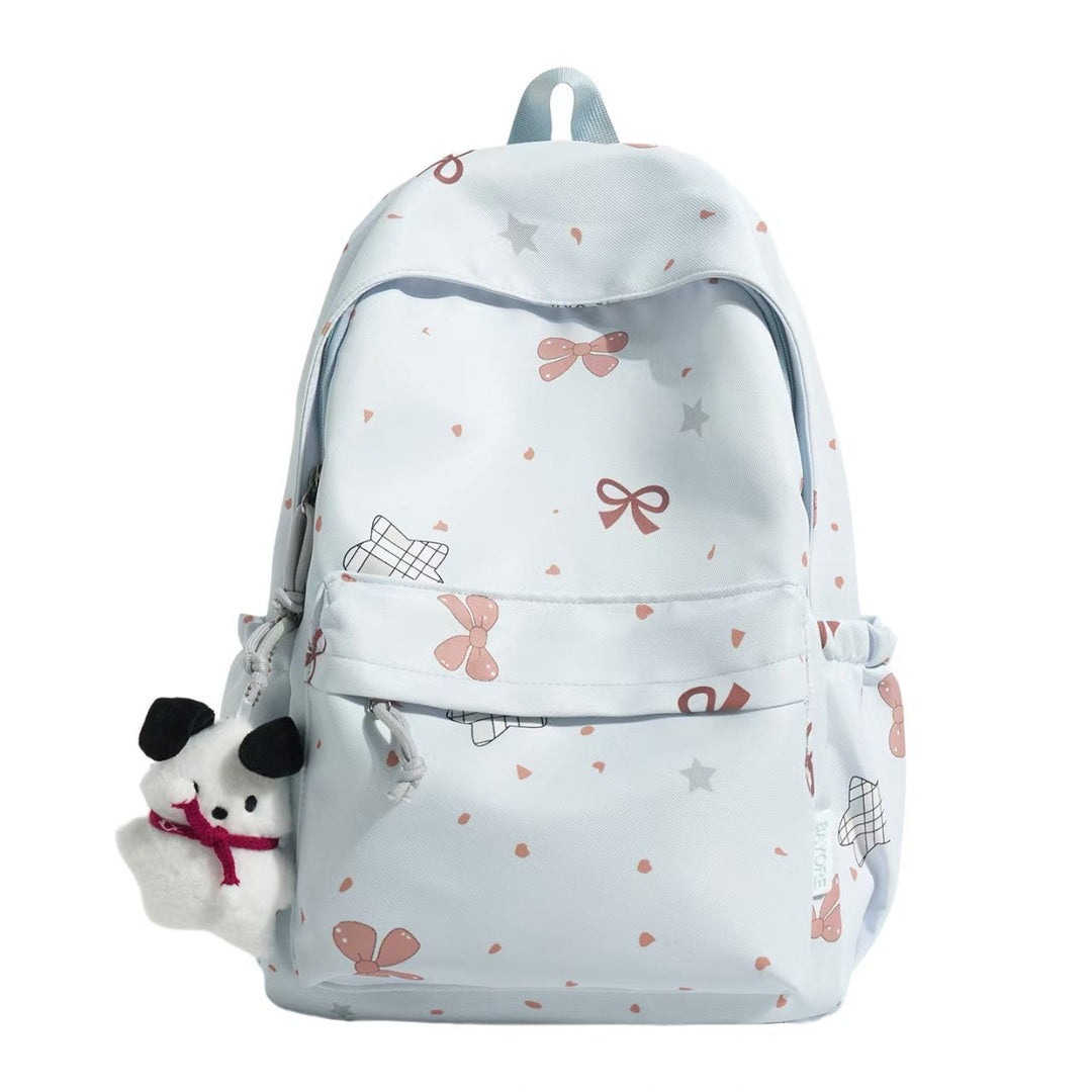Adorable Bow-Patterned Backpack Kalsten