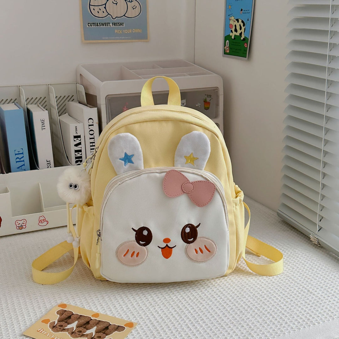 Girls' Cute Bunny-Themed Mini School Backpack