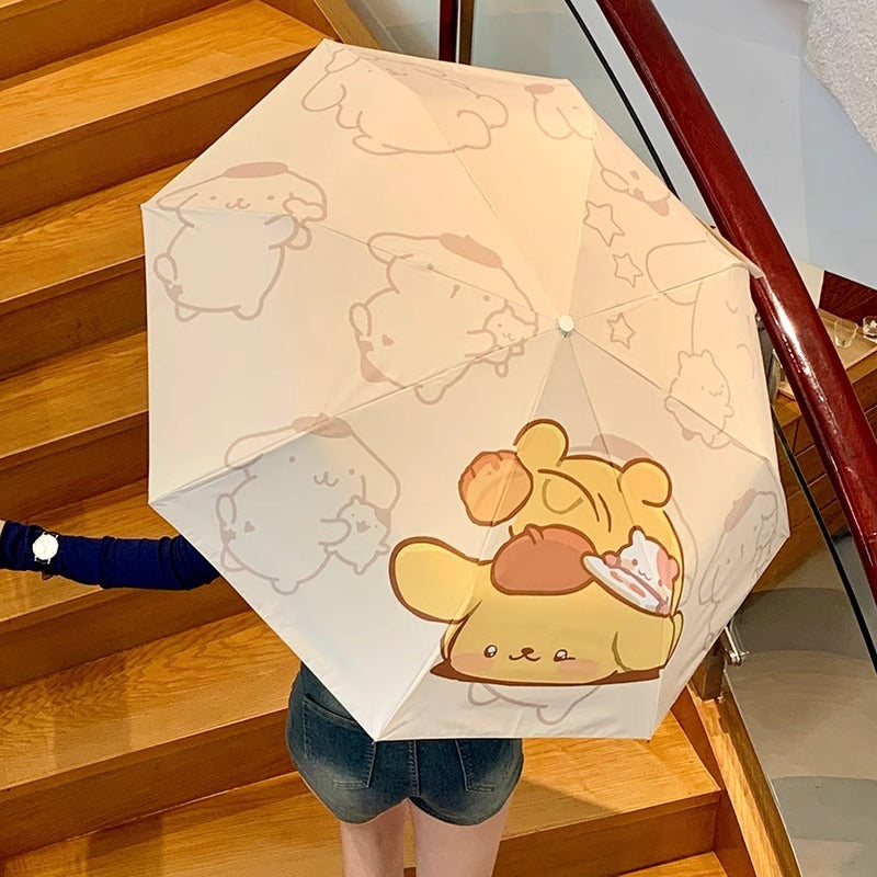 Women Automatic Umbrella with Cute Character Design Kalsten