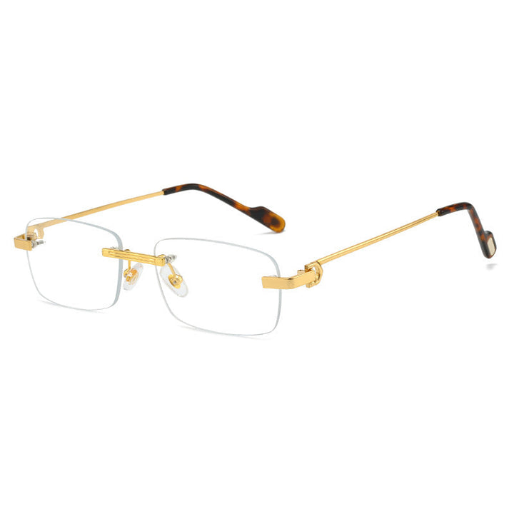 Women's fashionable rectangular sunglasses with delicate metal frame Kalsten