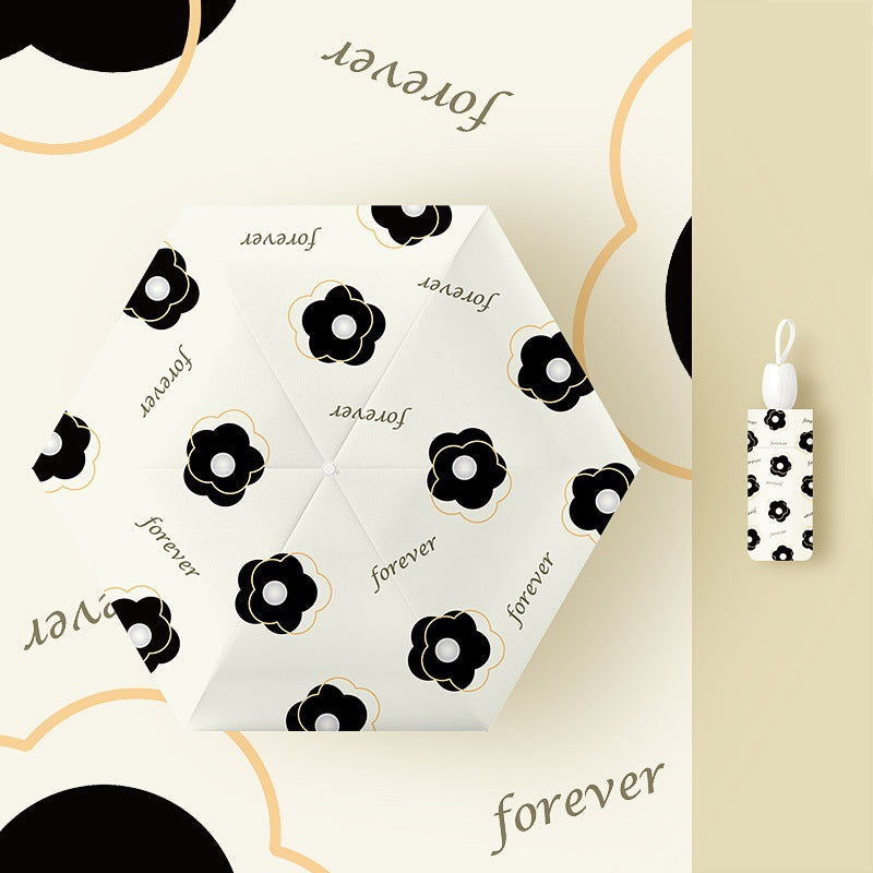 Ladies' kid-friendly folding umbrella with fun rabbit design Kalsten