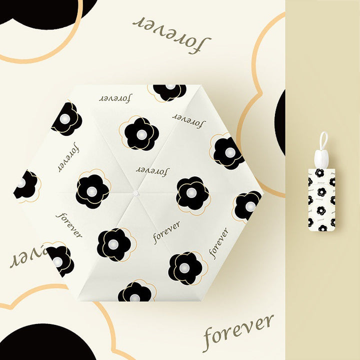 Ladies' kid-friendly folding umbrella with fun rabbit design Kalsten
