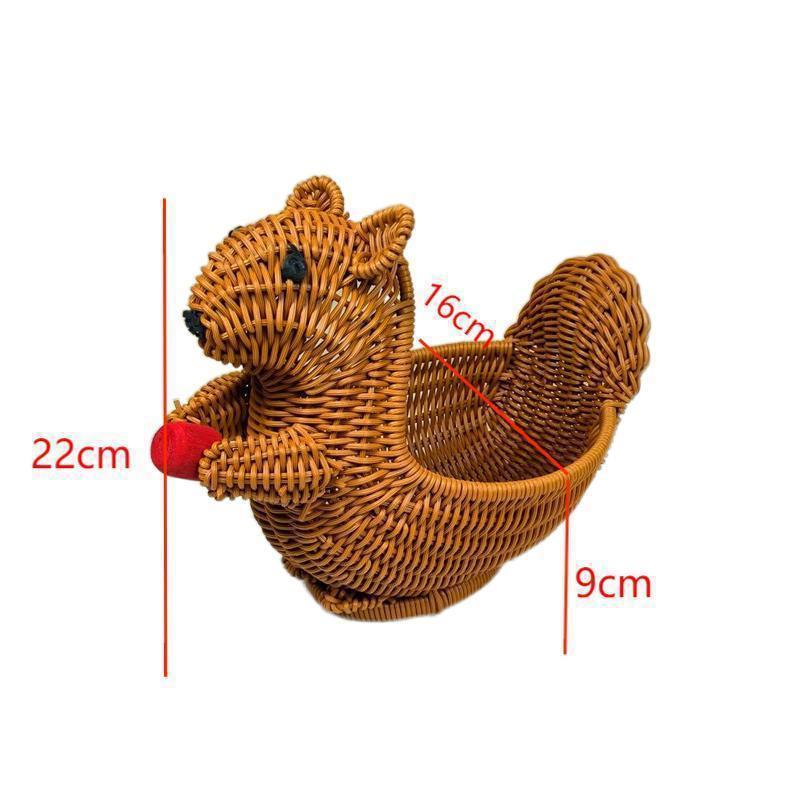 Whimsical Squirrel Decorative Basket Kalsten