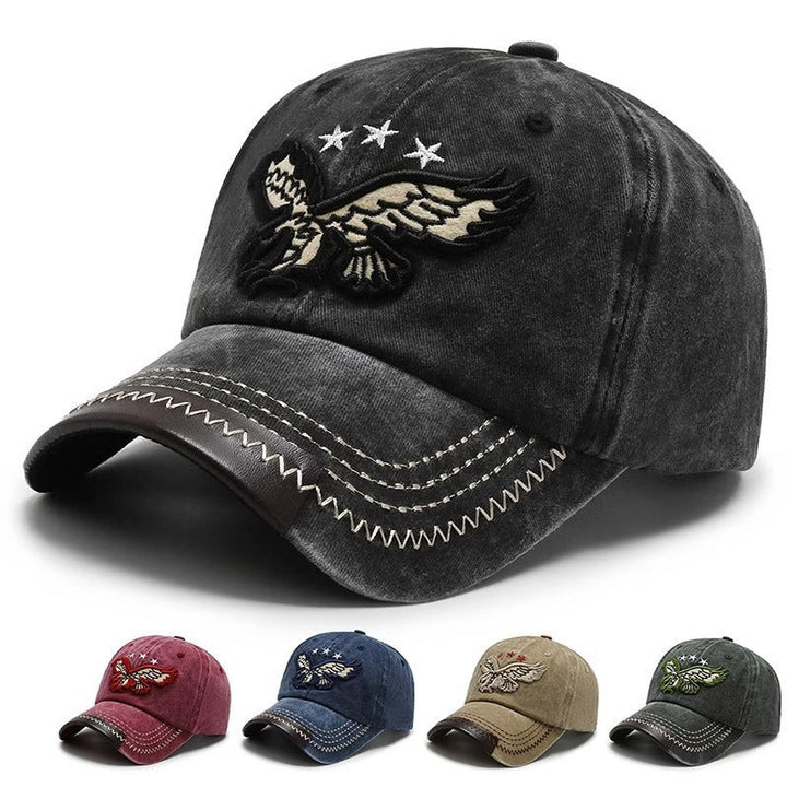 Men's Distressed Embroidered Baseball Cap Kalsten