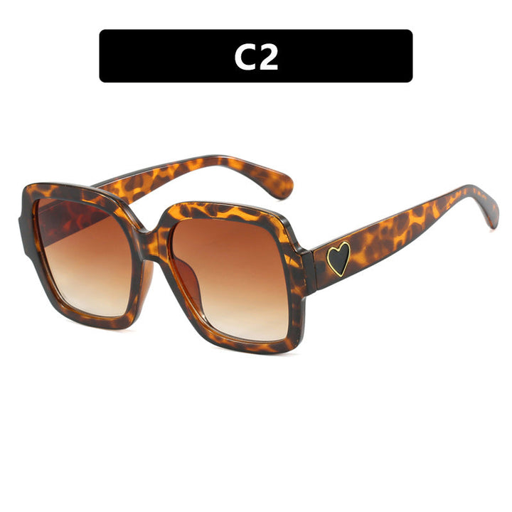 Women's square sunglasses with playful heart detail Kalsten