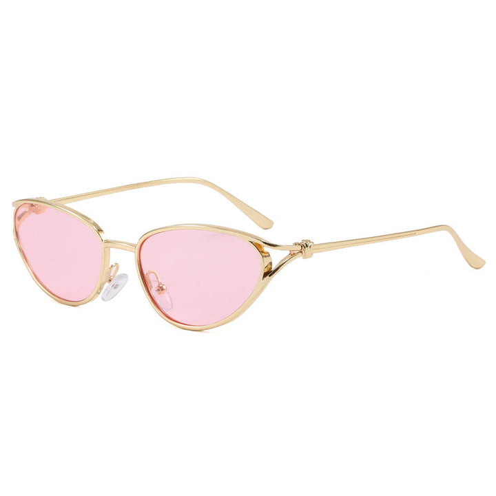 Trendy Cat-Eye Sunglasses with Metallic Frame Kalsten