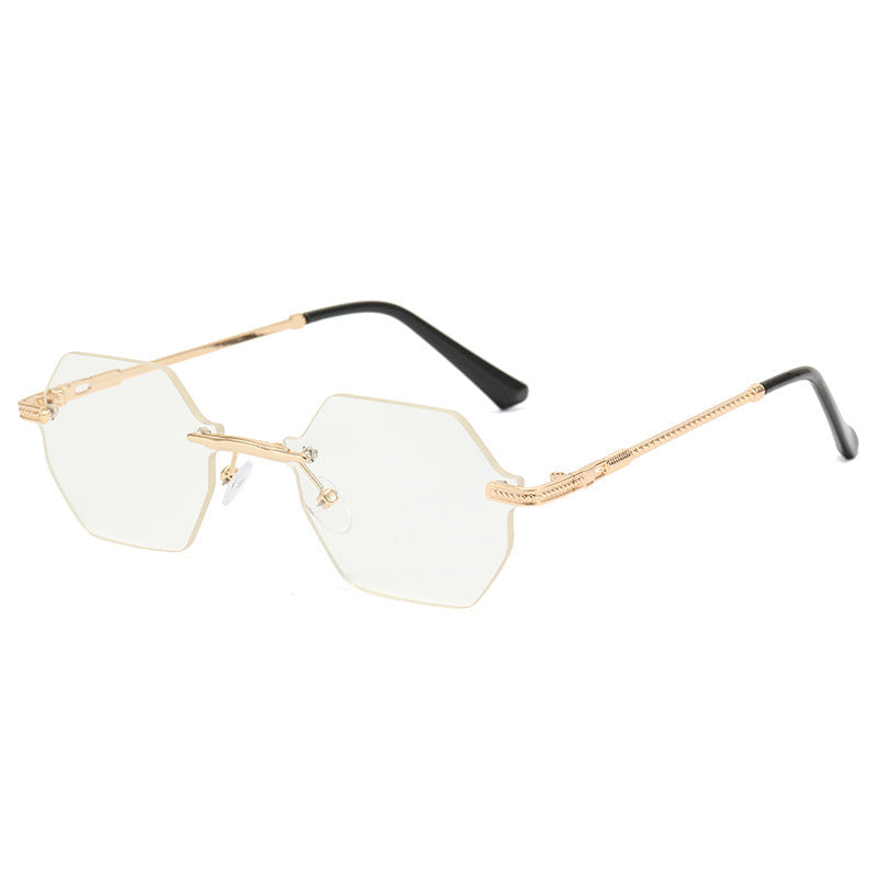 Women's hexagonal designer sunglasses with high-quality metal frame Kalsten