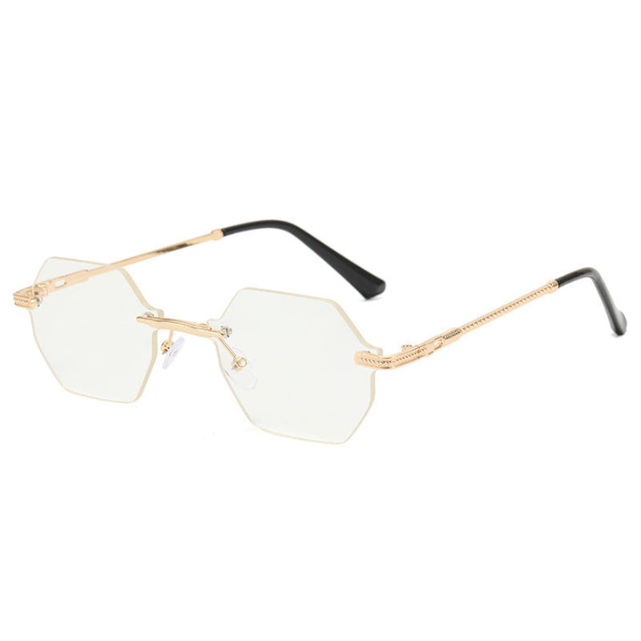 Women's hexagonal designer sunglasses with high-quality metal frame Kalsten