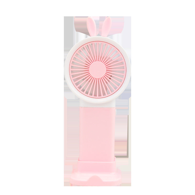 Unisex Cute Bunny-Themed Rechargeable Handheld Fan Kalsten