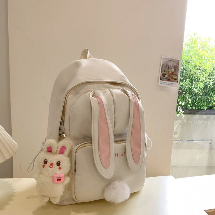 Cute Bunny Ear Themed School Backpack