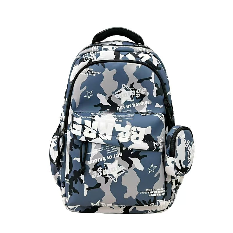 Stylish Graphic Lettered Backpack Kalsten