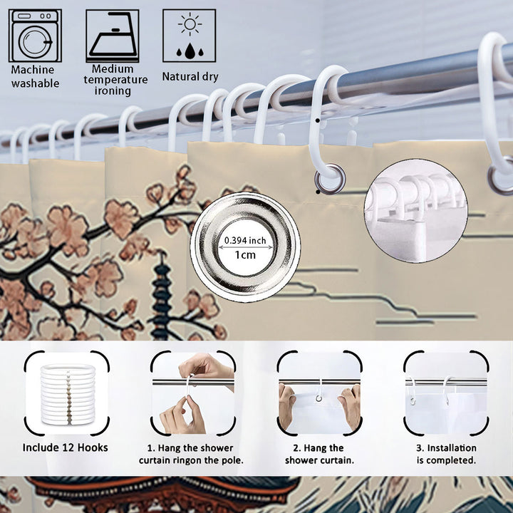 Cat-Themed Four-Piece Digital Bathroom Set Kalsten