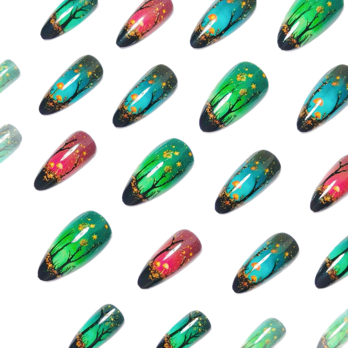 Nature-Inspired Nail Art Set Acalora
