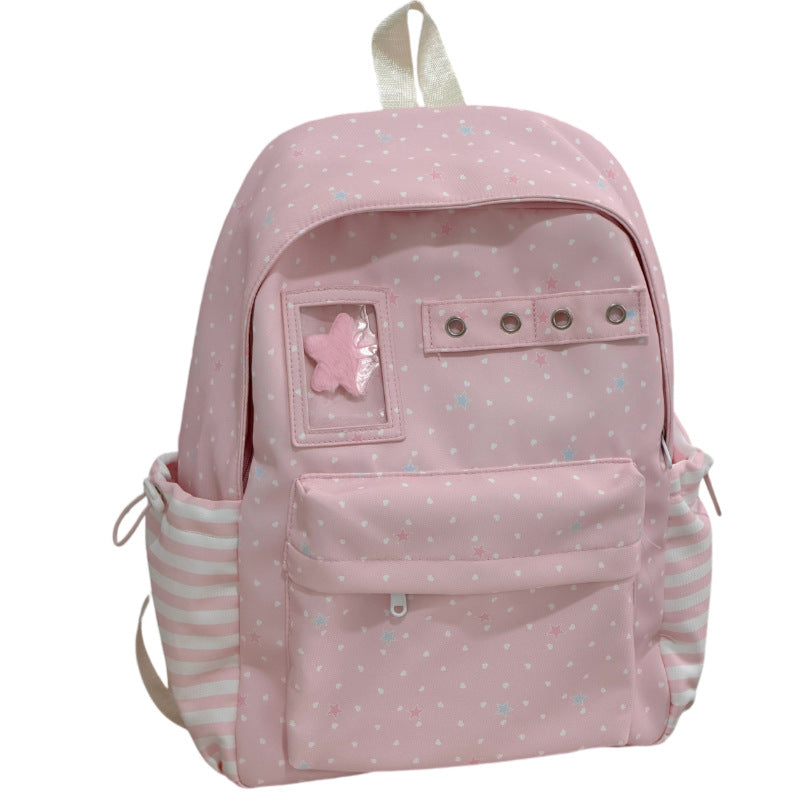 Starry Print Functional Backpack kalsten
