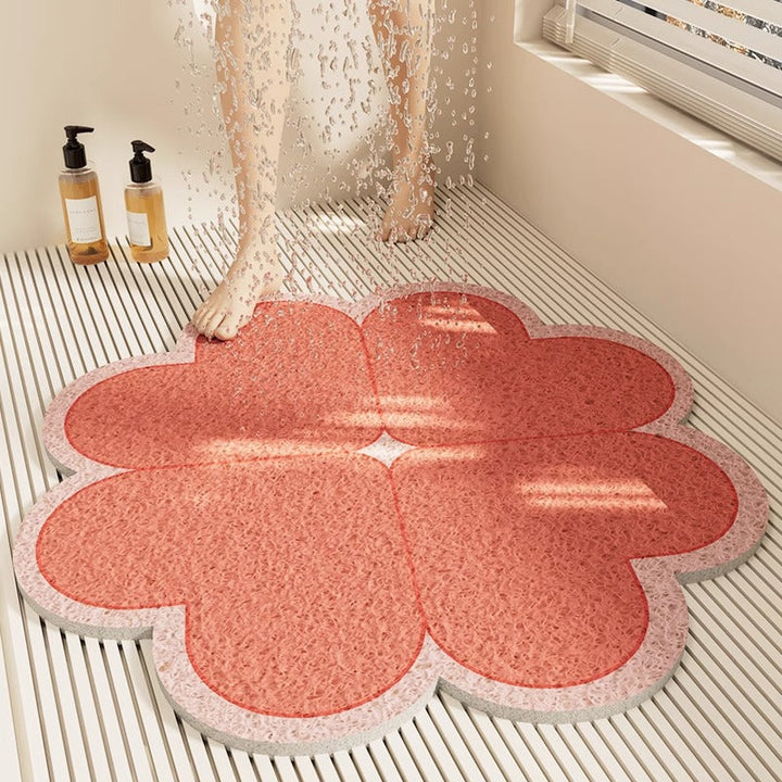 Floral Design Bath Mat Kalsten