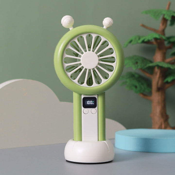 Women's Portable Handheld Fan with Multiple Speed Modes and Digital Display Kalsten