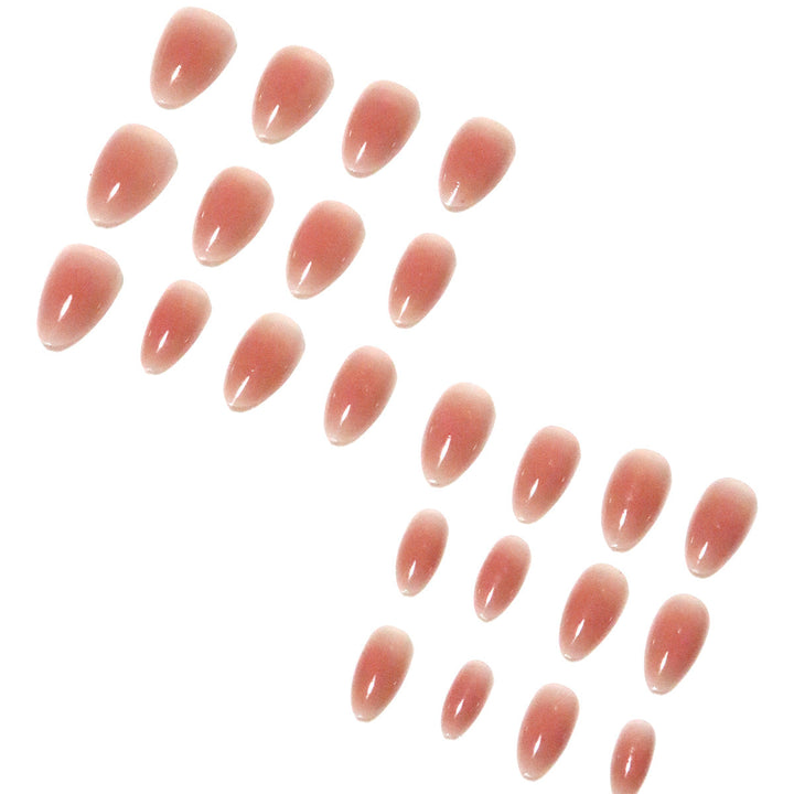 Glossy Ombre Almond-Shaped Nail Tips Kalsten