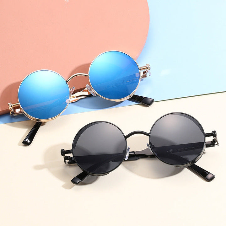 Ladies Round Sunglasses with High-Quality Metal Frame Kalsten