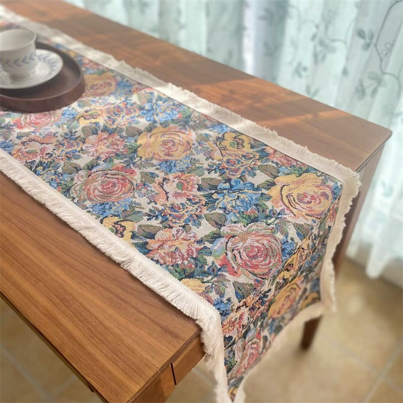 Decorative Bird Pattern Table Runner
