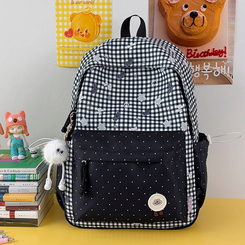 Girls' Cute Cartoon-Themed School Backpack