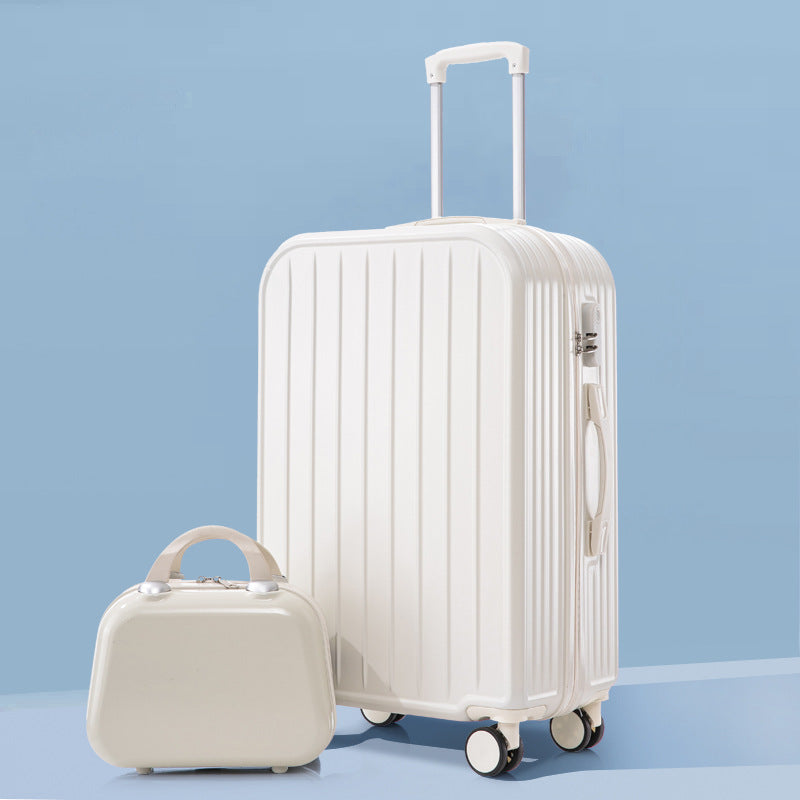 Unisex Stylish Ridged Hard-Shell Suitcase Kalsten