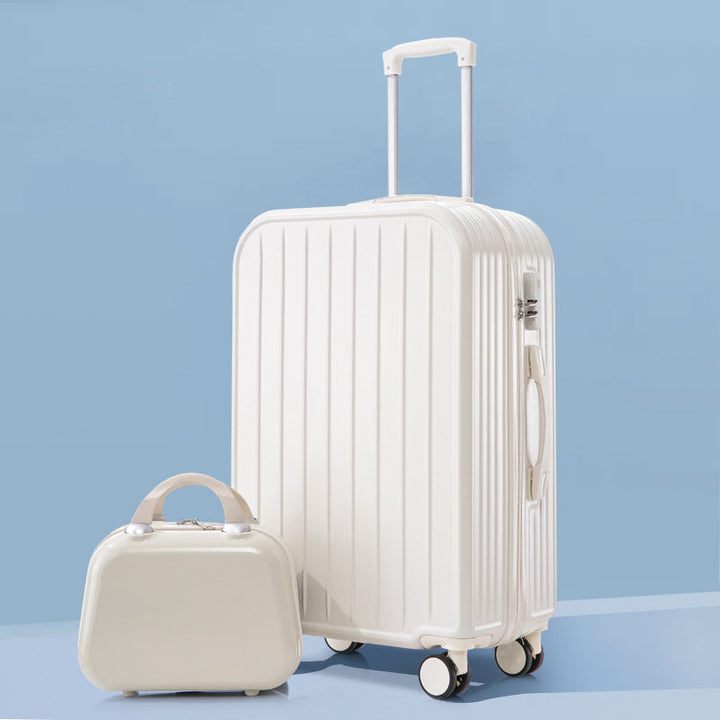 Unisex Stylish Ridged Hard-Shell Suitcase Kalsten