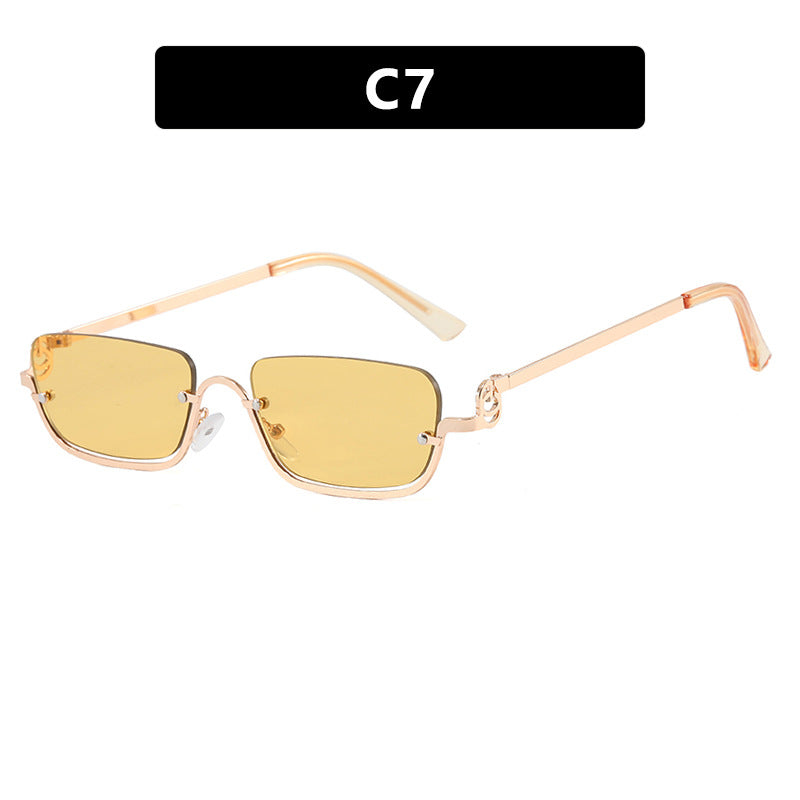 Women Fashionable Square Sunglasses with Elegant Metal Frame Kalsten