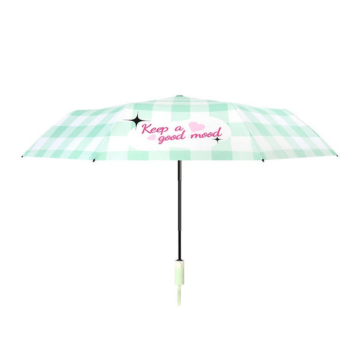 Women's UV Protection Folding Umbrella with Reflective Safety Surface Kalsten