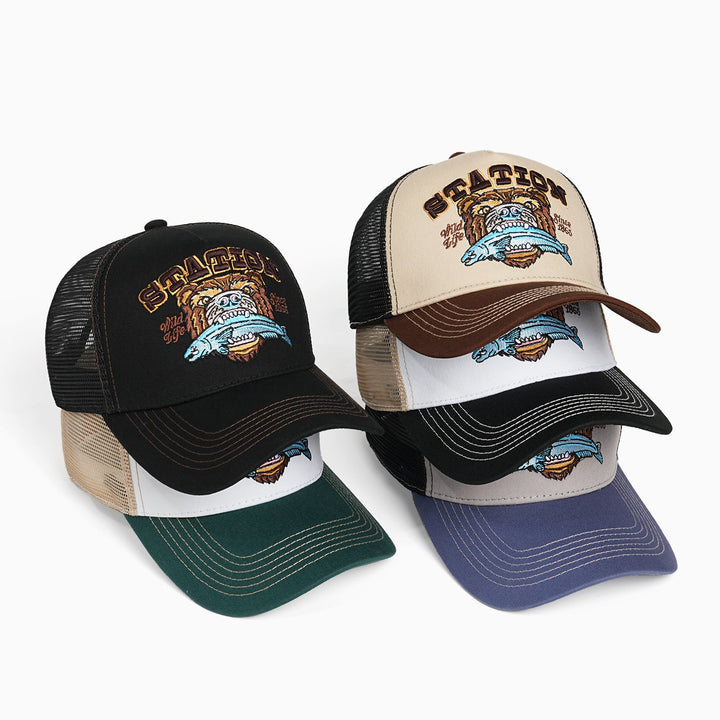Women Trucker Cap with large embroidery design Kalsten