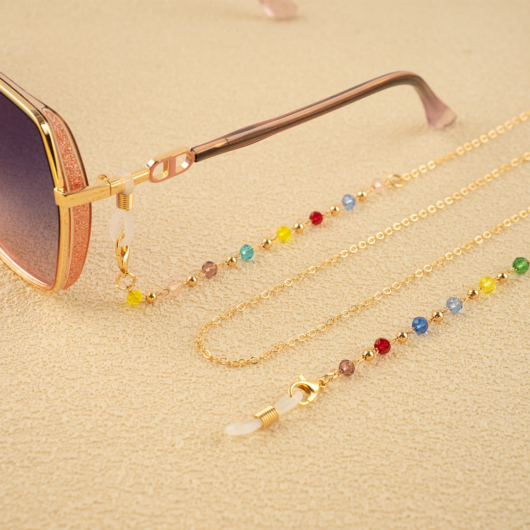 Colorful Crystal Decorative Eyewear Chain Kalsten