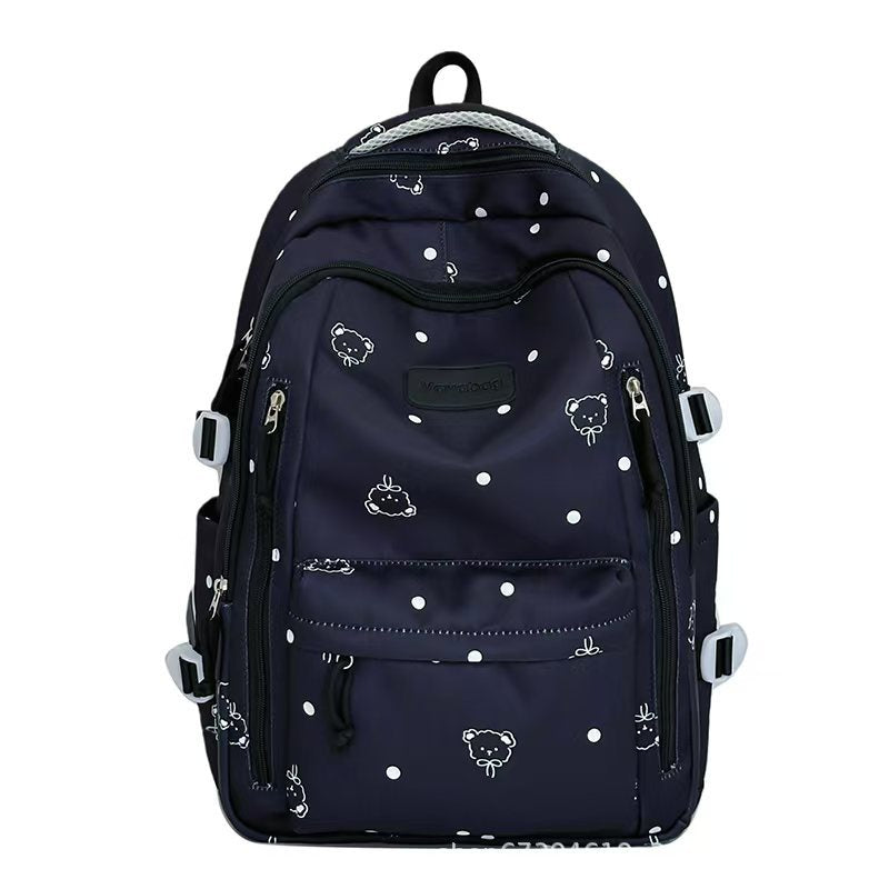 Cute Polka Dot Print Backpack Kalsten