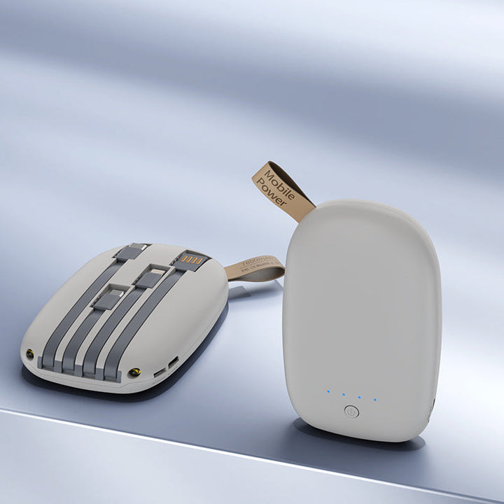 Portable power bank with integrated multifunction charging cable Kalsten