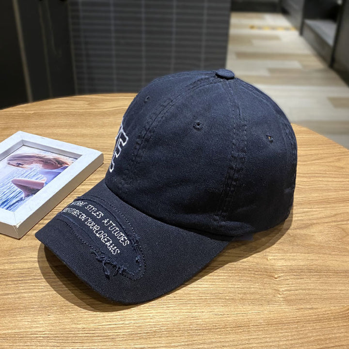 Women's Distressed Casual Denim Cap Kalsten