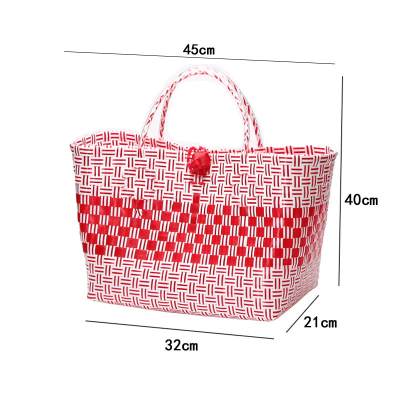 Large Capacity Woven Shopping Tote Kalsten